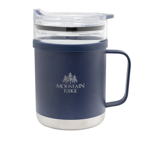15 oz. mug with stainless steel exterior, borosilicate glass interior and... from ASI 61125 Hit Promotional Products / Hit®