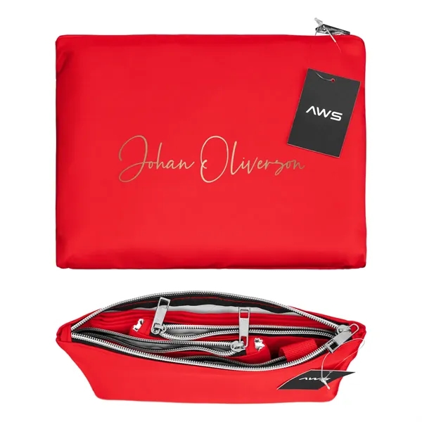 8" x 9.25" packable tote bag with trolley sleeve and pouch.... from ASI 61125 Hit Promotional Products / Hit®