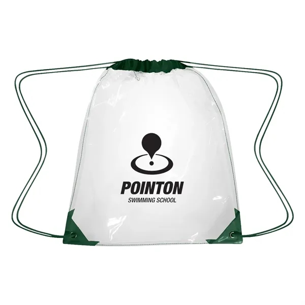 17" x 14" clear EVA drawstring backpack.... from ASI 61125 Hit Promotional Products / Hit®