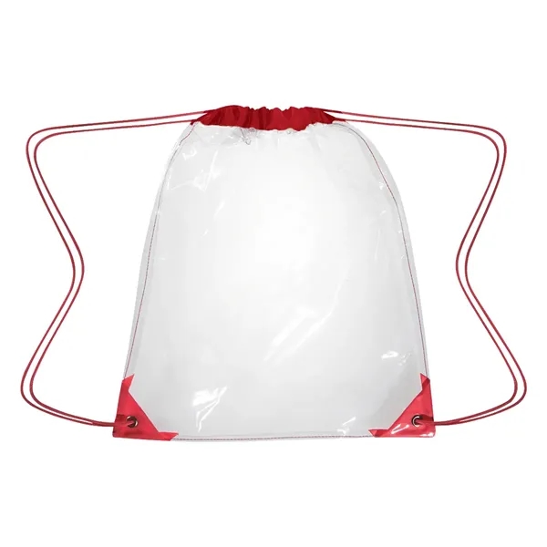 17" x 14" clear EVA drawstring backpack.... from ASI 61125 Hit Promotional Products / Hit®
