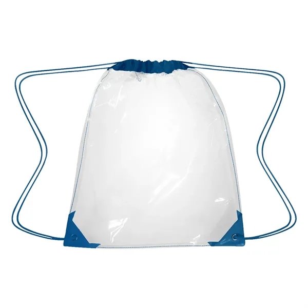 17" x 14" clear EVA drawstring backpack.... from ASI 61125 Hit Promotional Products / Hit®