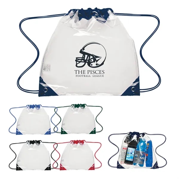12" x 12" clear EVA drawstring backpack.... from ASI 61125 Hit Promotional Products / Hit®