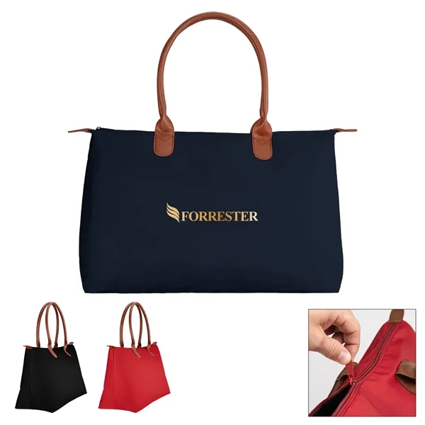 7.5" x 12.5" x 22" tote bag with top zippered closure... from ASI 61125 Hit Promotional Products / Hit®