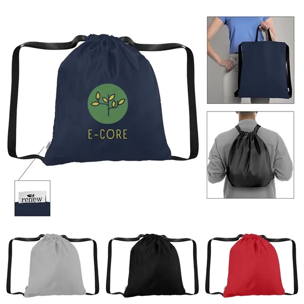 16" x 15" drawstring backpack made with recycled polyester.... from ASI 61125 Hit Promotional Products / Hit®
