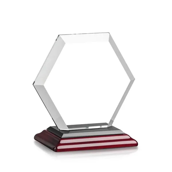 The Barnett Award features a beautifully beveled Starfire Crystal Hexagon mounted... from ASI 84592 St Regis Group / St Regis