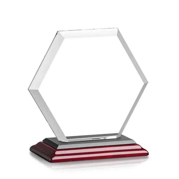 The Barnett Award features a beautifully beveled Starfire Crystal Hexagon mounted... from ASI 84592 St Regis Group / St Regis