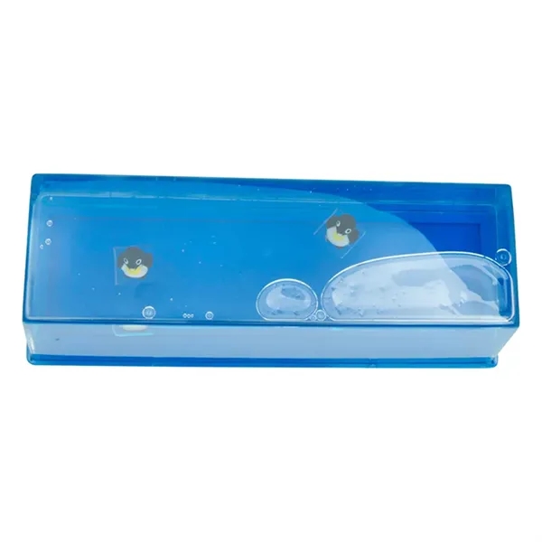 Penguin themed liquid wave paperweight.... from ASI 34415 Alpi International LTD