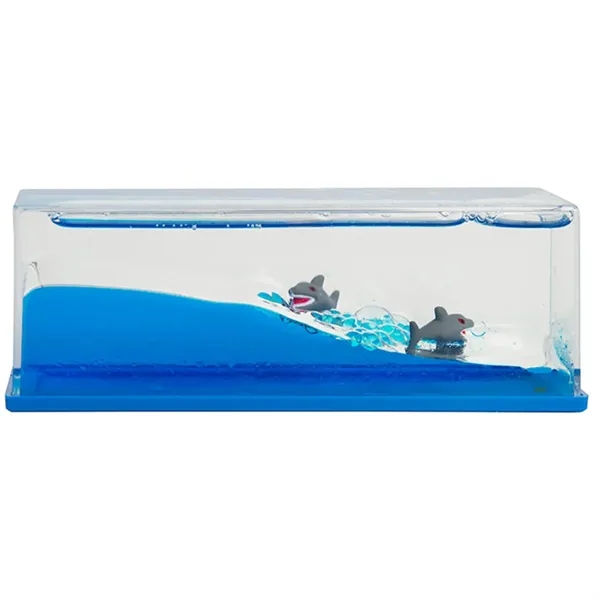 Liquid wave paperweight with shark motif.... from ASI 34415 Alpi International LTD