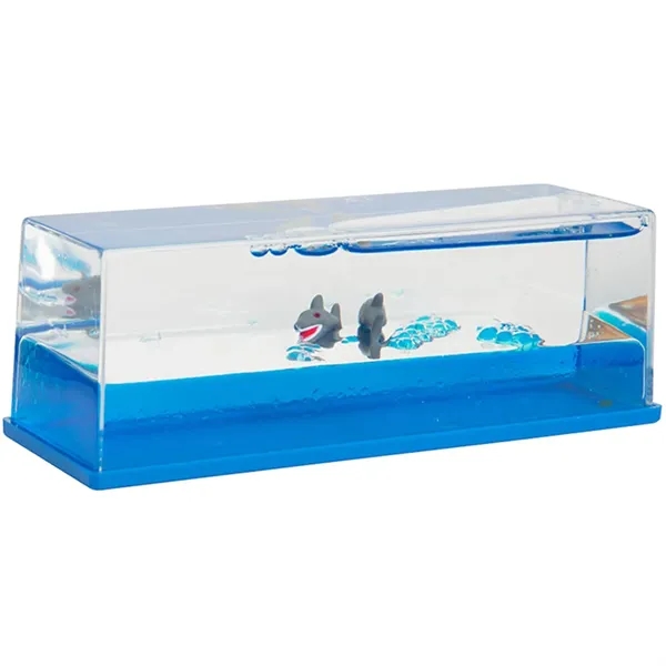 Liquid wave paperweight with shark motif.... from ASI 34415 Alpi International LTD
