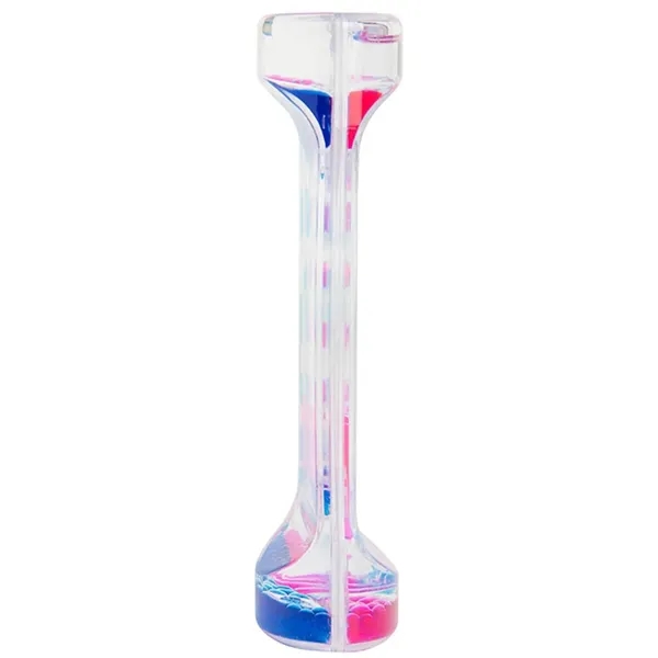 5.5" x 2.125" plastic hourglass shaped liquid motion desktop accessory.... from ASI 34415 Alpi International LTD