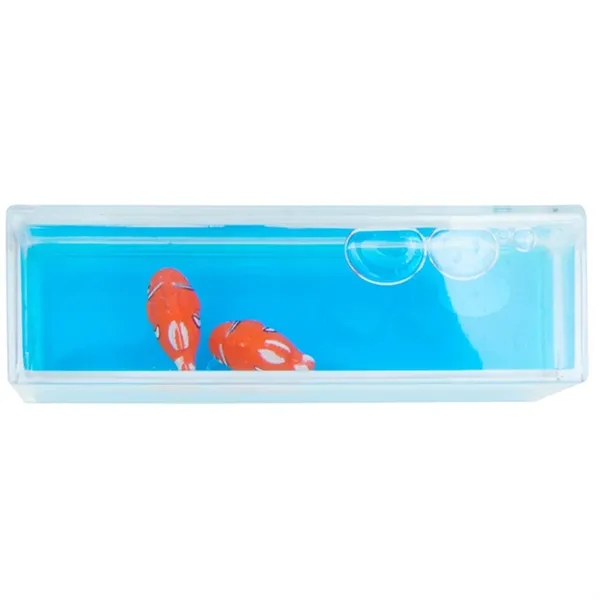 Liquid wave paperweight with blue moving "water" and clownfish.... from ASI 34415 Alpi International LTD