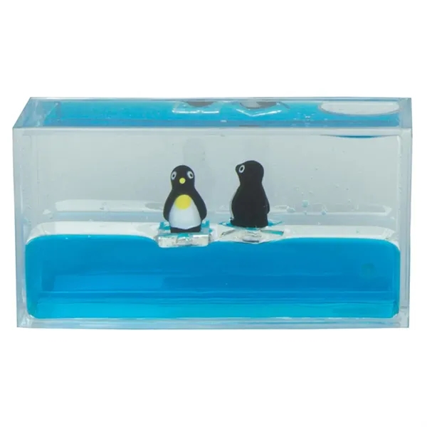 Liquid wave paperweight with penguins.... from ASI 34415 Alpi International LTD