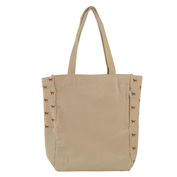 11.5" x 14" x 4" cotton canvas tote bag with front... from ASI 92980 WOV-IN® / Promopet