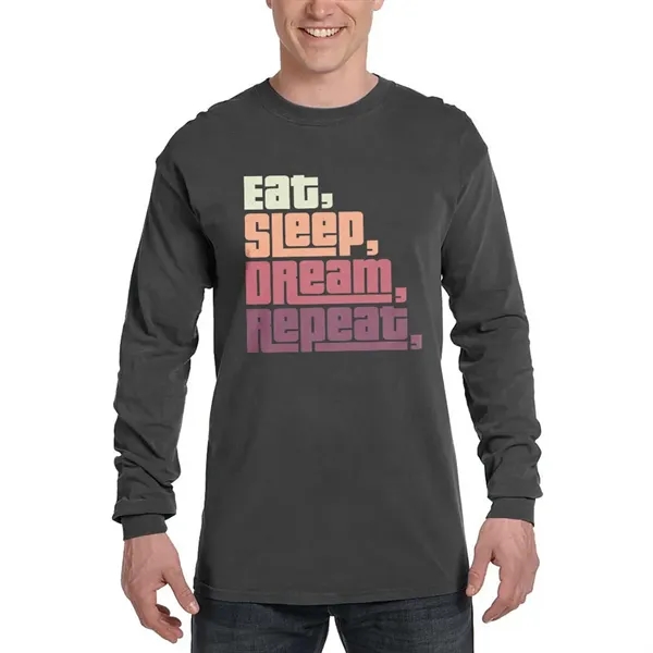 Adult long sleeve tee made of preshrunk soft-washed, garment-dyed 6.1-oz. 100%... from ASI 39552 BEL Promo