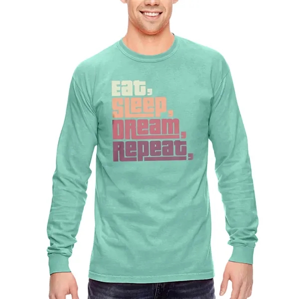 Adult long sleeve tee made of preshrunk soft-washed, garment-dyed 6.1-oz. 100%... from ASI 39552 BEL Promo