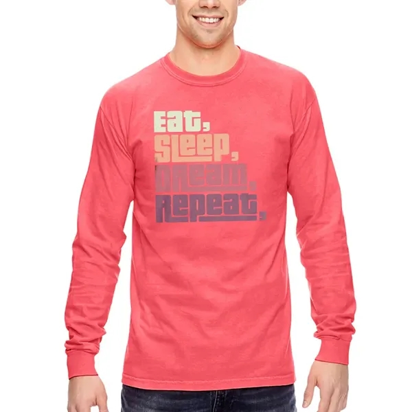 Adult long sleeve tee made of preshrunk soft-washed, garment-dyed 6.1-oz. 100%... from ASI 39552 BEL Promo