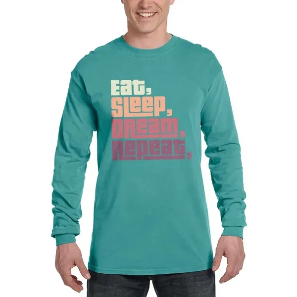 Adult long sleeve tee made of preshrunk soft-washed, garment-dyed 6.1-oz. 100%... from ASI 39552 BEL Promo