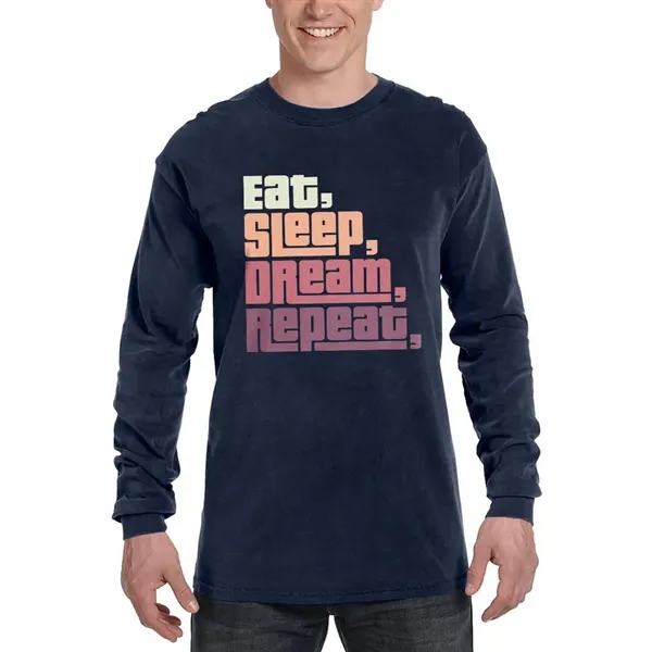 Adult long sleeve tee made of preshrunk soft-washed, garment-dyed 6.1-oz. 100%... from ASI 39552 BEL Promo