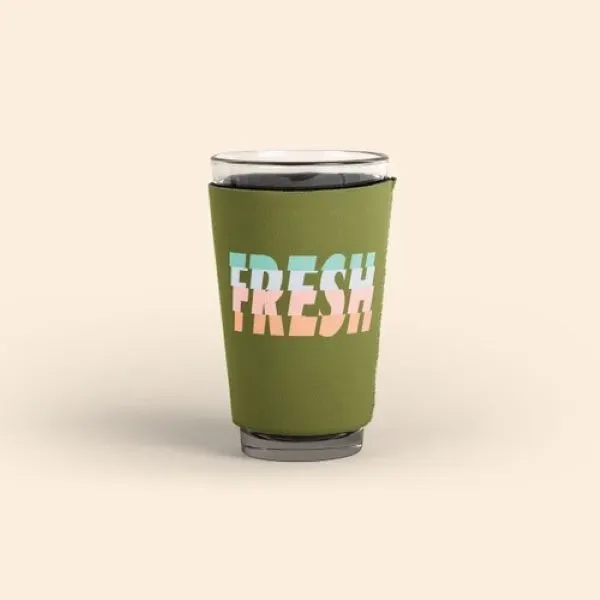 This simple tapered neoprene sleeve fits our standard 16oz. Pint Glass.... from ASI 74710 Numo