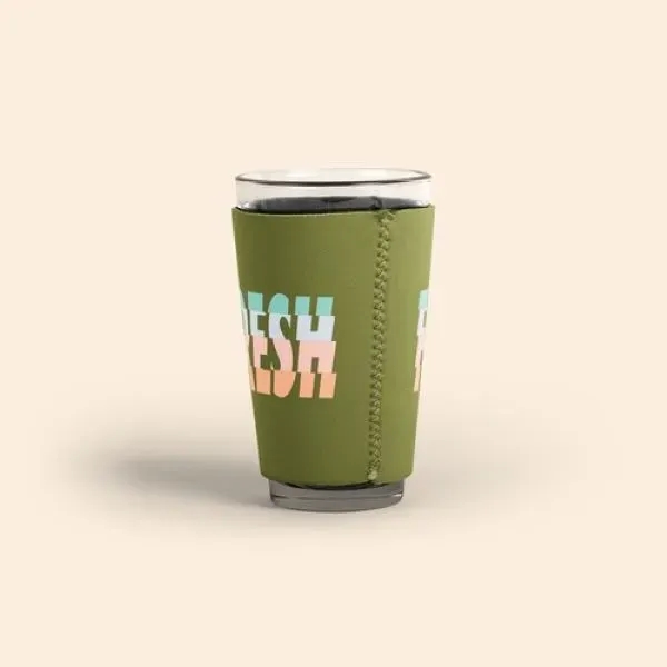 This simple tapered neoprene sleeve fits our standard 16oz. Pint Glass.... from ASI 74710 Numo