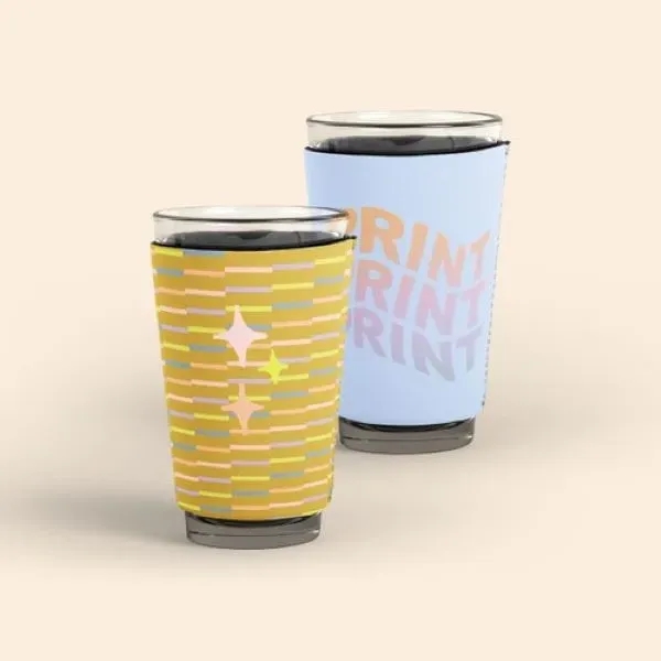 This simple tapered neoprene sleeve fits our standard 16oz. Pint Glass.... from ASI 74710 Numo
