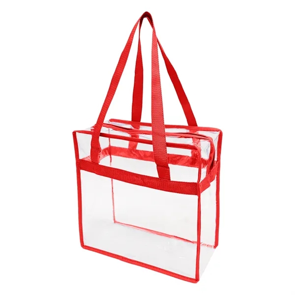12" x 12" x 8" clear PVC stadium security tote with... from ASI 37980 Bagworld