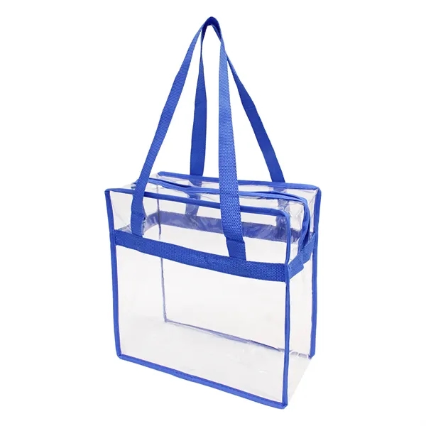 12" x 12" x 8" clear PVC stadium security tote with... from ASI 37980 Bagworld