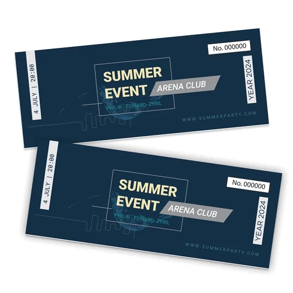 2" x 5.5" glossy cardstock event of raffle tickets with custom... from ASI 62088 IDProductsource