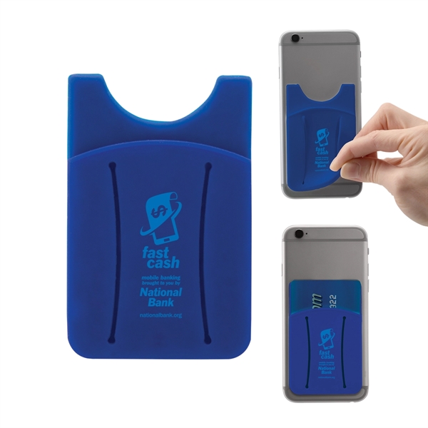 Silicone finger grip cell phone card holder.... from ASI 62190 Illini