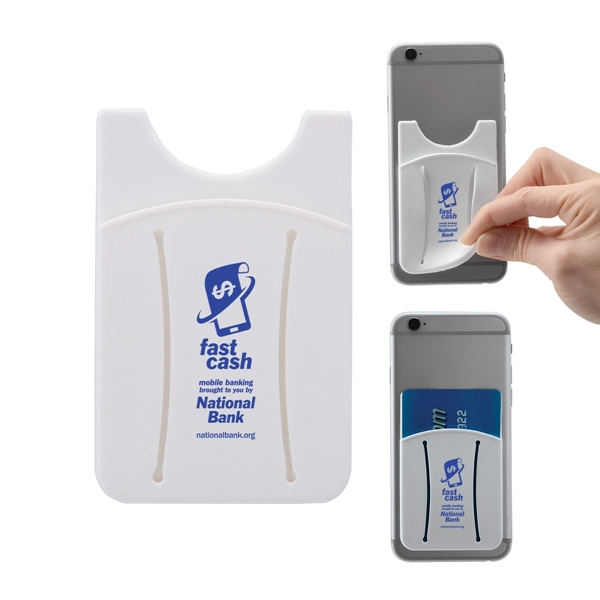 Silicone finger grip cell phone card holder.... from ASI 62190 Illini