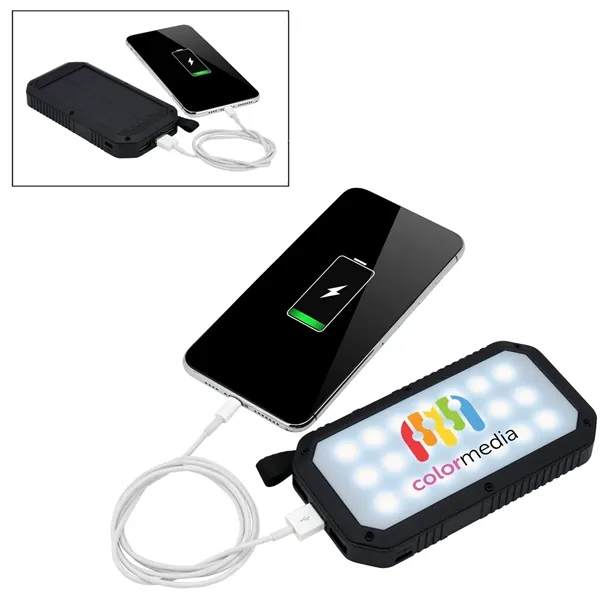 Trio Port Solar Charge LED Power Bank 8,000mAh... from ASI 89320 Starline USA Inc