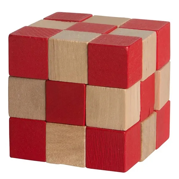 2.25" x 2.25" wooden elastic cube puzzle.... from ASI 34415 Alpi International LTD