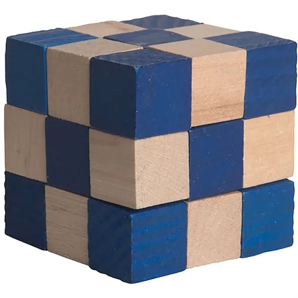 2.25" x 2.25" wooden elastic cube puzzle.... from ASI 34415 Alpi International LTD