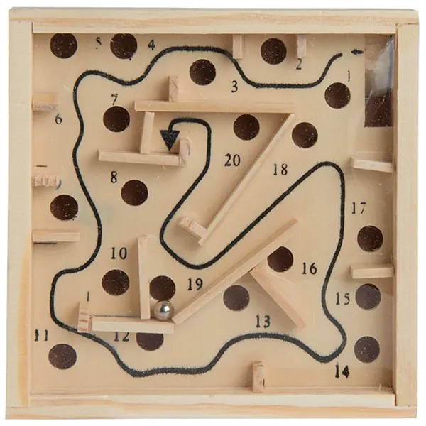 4.5" x 4.5" natural wood maze puzzle.... from ASI 34415 Alpi International LTD