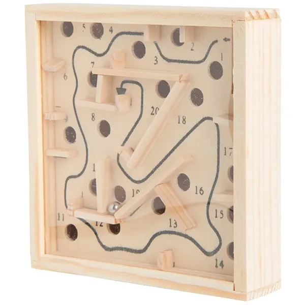4.5" x 4.5" natural wood maze puzzle.... from ASI 34415 Alpi International LTD
