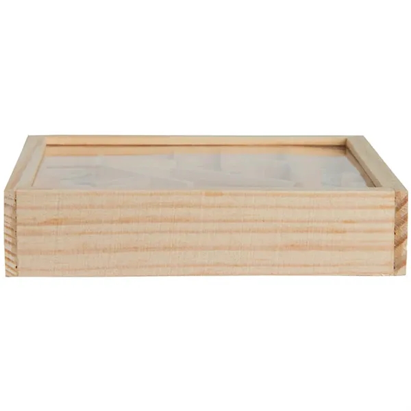 4.5" x 4.5" natural wood maze puzzle.... from ASI 34415 Alpi International LTD