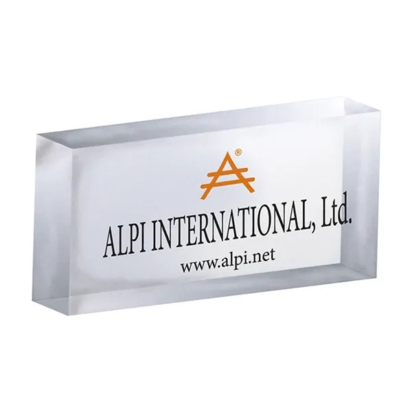 Customizable resin paperweight.... from ASI 34415 Alpi International LTD