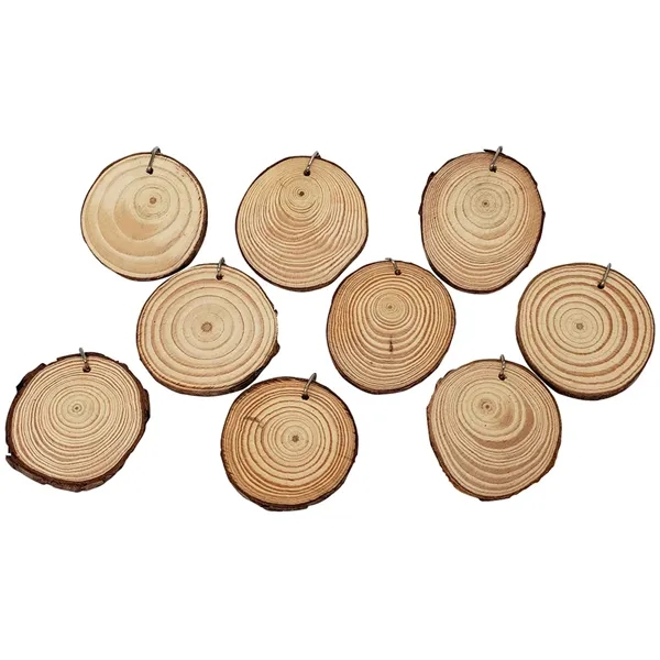 Natural wooden keychain with split ring attachment.... from ASI 34415 Alpi International LTD