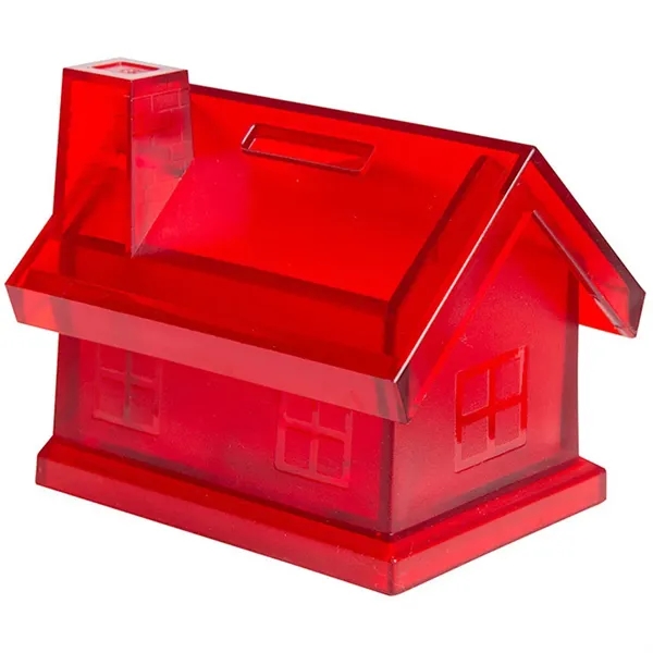 3.5" x 3.5" x 2.75" plastic house shaped bank.... from ASI 34415 Alpi International LTD