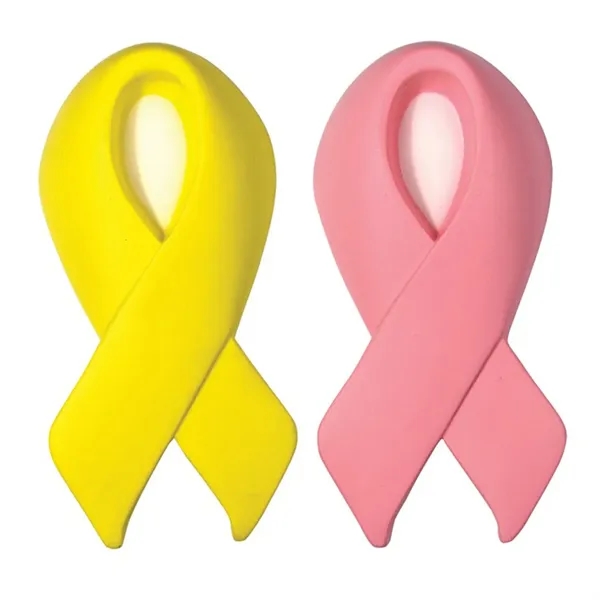 Awareness ribbon shaped stress reliever made of polyurethane foam.... from ASI 34415 Alpi International LTD