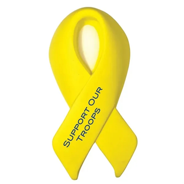 Awareness ribbon shaped stress reliever made of polyurethane foam.... from ASI 34415 Alpi International LTD