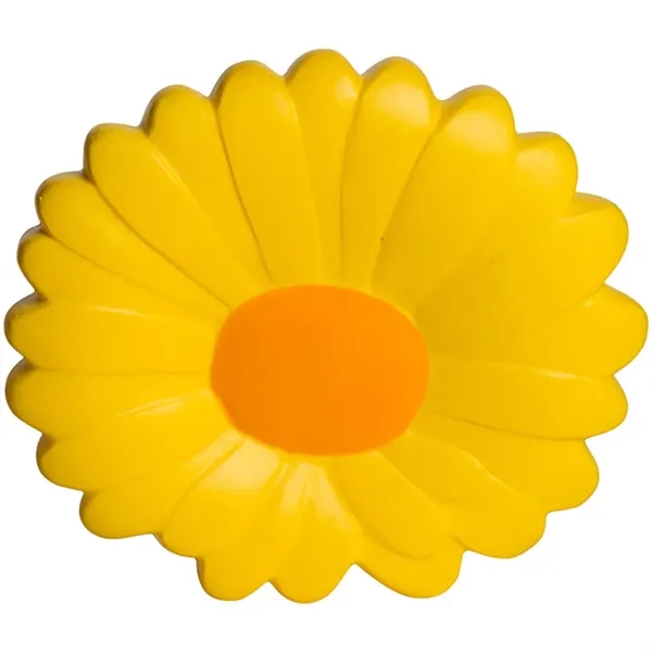 3.5" x 3.5" yellow daisy stress reliever made of polyurethane foam.... from ASI 34415 Alpi International LTD