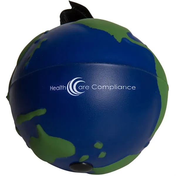 Earth shaped stress ball with bungie cord.... from ASI 34415 Alpi International LTD