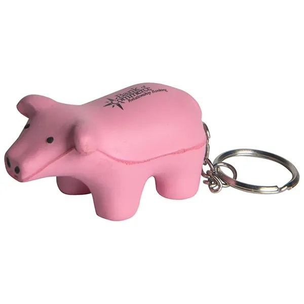 Pig shaped stress reliever with key ring.... from ASI 34415 Alpi International LTD