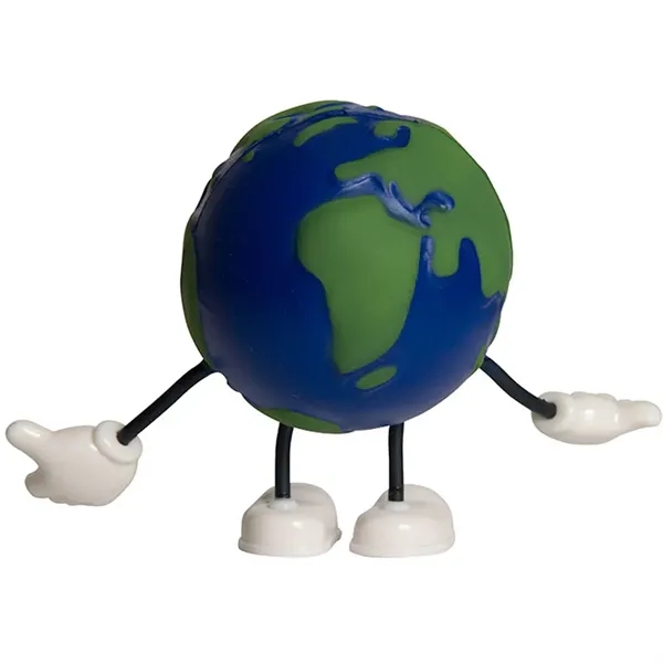 Earth shaped stress reliever with bendable arms and legs.... from ASI 34415 Alpi International LTD