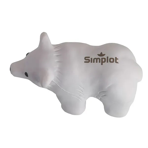 5" x 2.75" polar bear shaped stress reliever.... from ASI 34415 Alpi International LTD