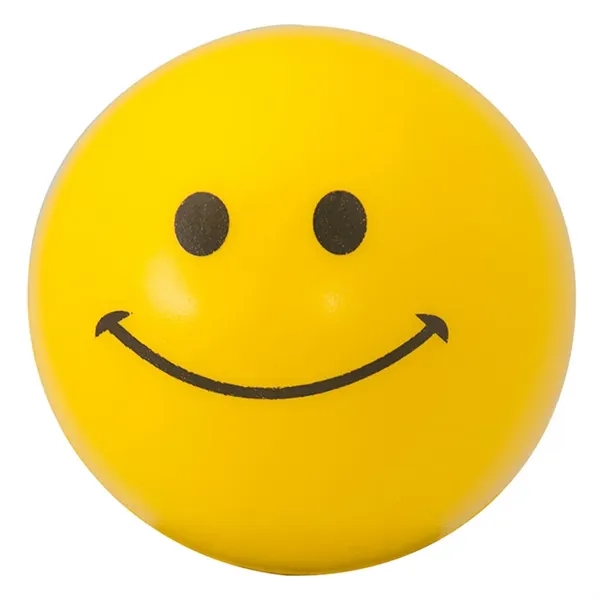2.75" stress ball with smiley face print.... from ASI 34415 Alpi International LTD