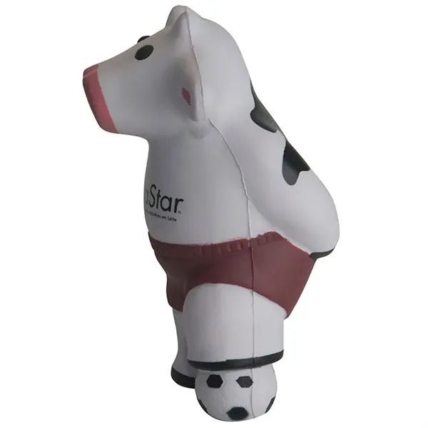 Soccer playing cow stress reliever.... from ASI 34415 Alpi International LTD