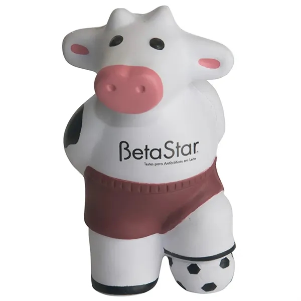Soccer playing cow stress reliever.... from ASI 34415 Alpi International LTD
