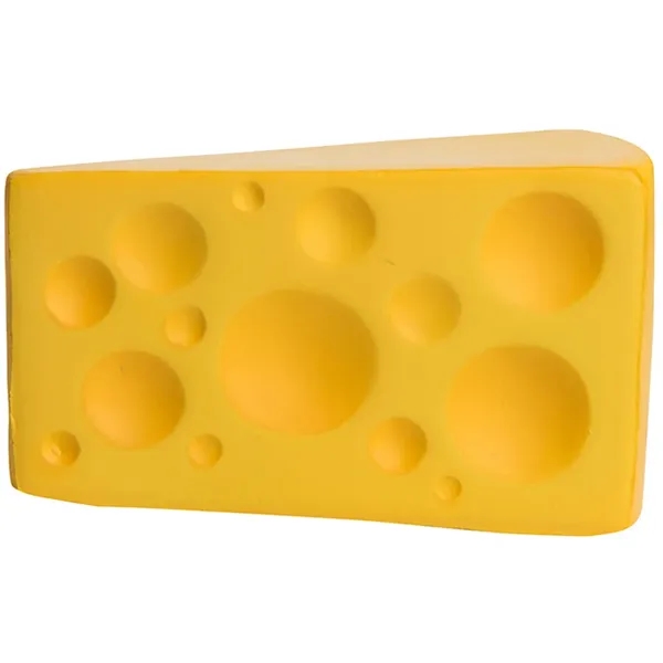 3.25" x 1.75" cheese wedge shaped stress reliever.... from ASI 34415 Alpi International LTD
